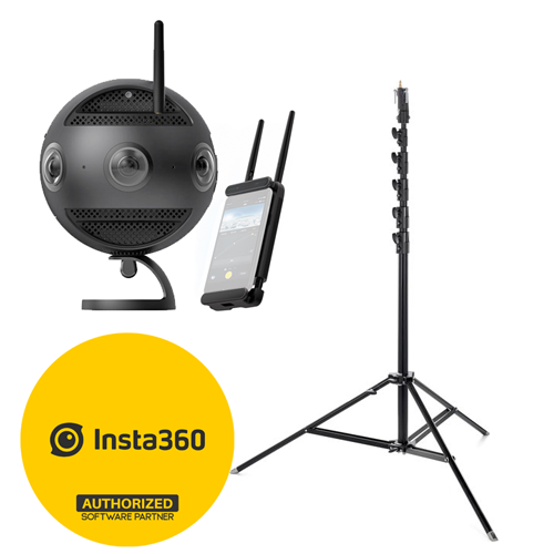 Insta360 Pro Elevated Virtual Tours with Tactical Pro II Complete 3D 360° Camera Kit by VPiX